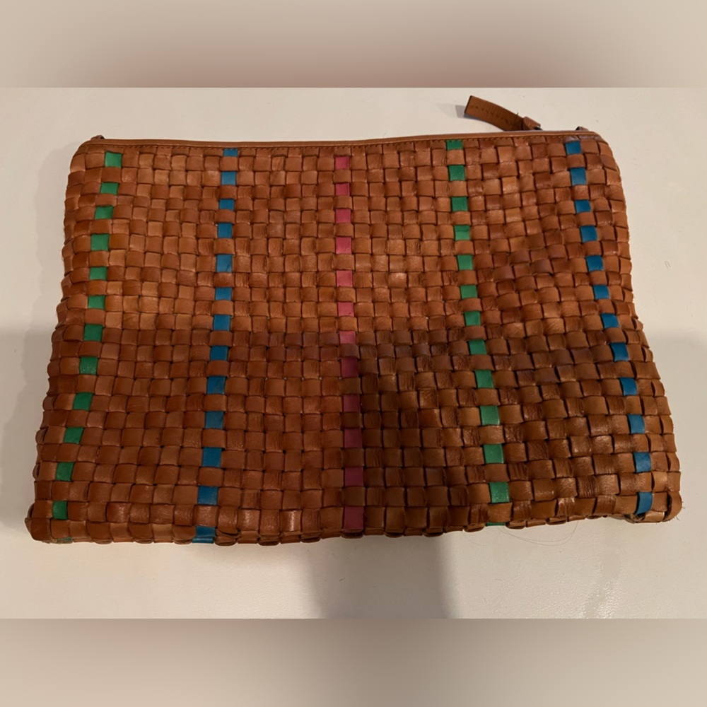 Clare V woven clutch